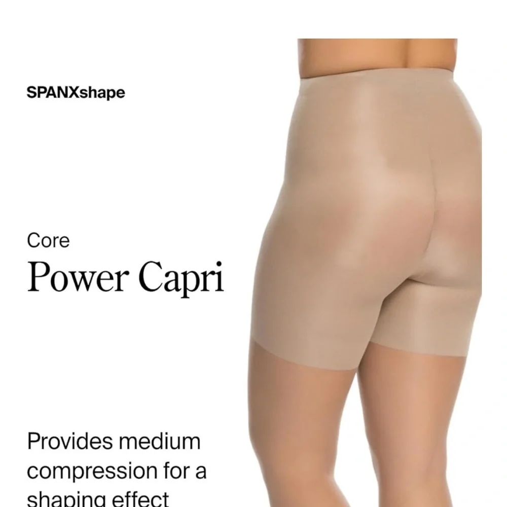 SPANX Mid-Thigh Shaping Footless Sheers in Nude